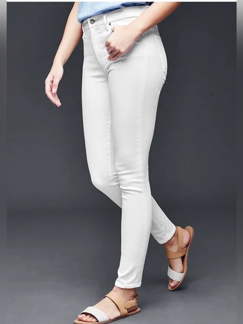GAP White True Skinny High-Rise Stretch Jeans Mint Condition Size 29/8R